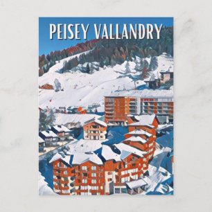 Carte Postale Peisey-Vallandry Station de ski
