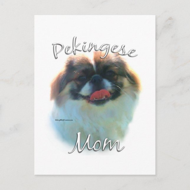 Carte Postale Pekingese Maman 2 (Devant)