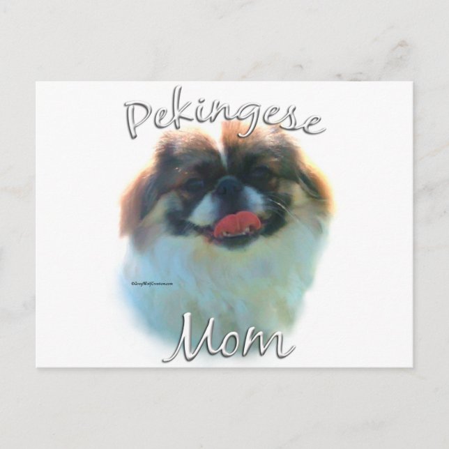 Carte Postale Pekingese Maman 2 (Devant)