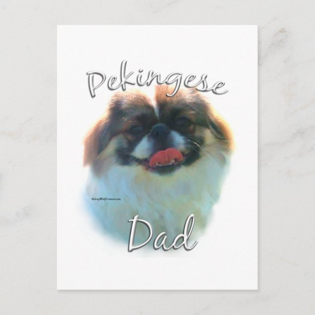 Carte Postale Pekingese Papa 2 (Devant)