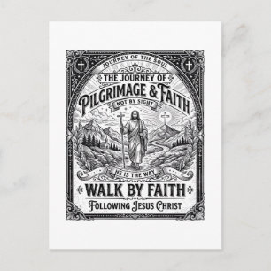Carte Postale Pèlerinage de Jésus Chemin Saint Voyage