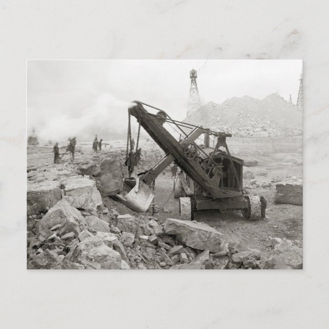 Carte Postale Pelle à vapeur, 1910 (Devant)