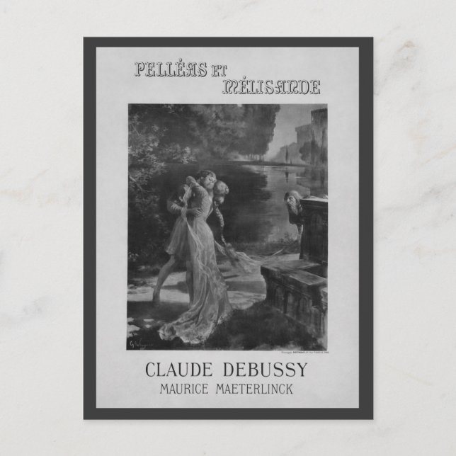 Carte Postale Pelleas et Melisande Opéra, 1902 (Devant)