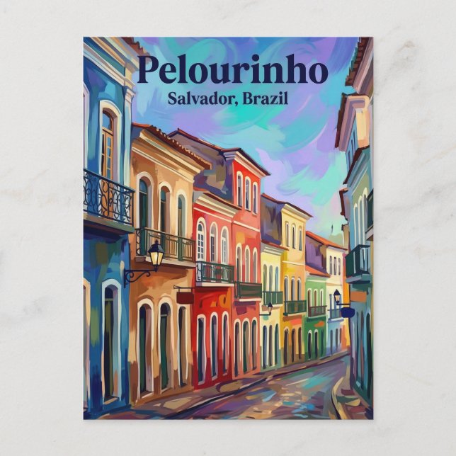 Carte Postale Pelourinho Brazil (Devant)
