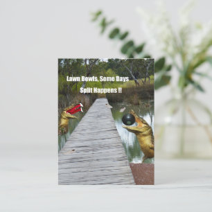 Carte Postale Pelouse Bowls Australie Fractionnement Happings, C