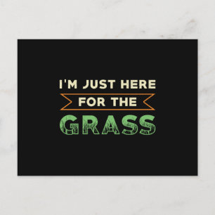 Carte Postale Pelouse Mower Je suis juste ici pour le tondeuse d