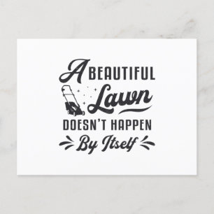 Carte Postale Pelouse tondeuse tondeuse de pelouse Un magnifique