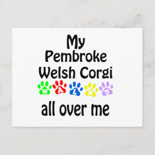 Carte Postale Pembroke Welsh Corgi Marche Design