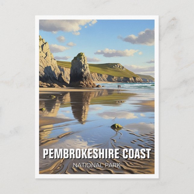 Carte Postale Pembrokeshire Coast National Park Wales Travel (Devant)