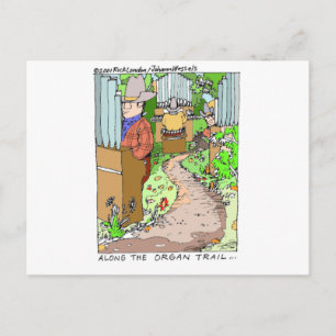 Carte Postale Pendant ce temps sur le Organ Trail T-shirts drôle