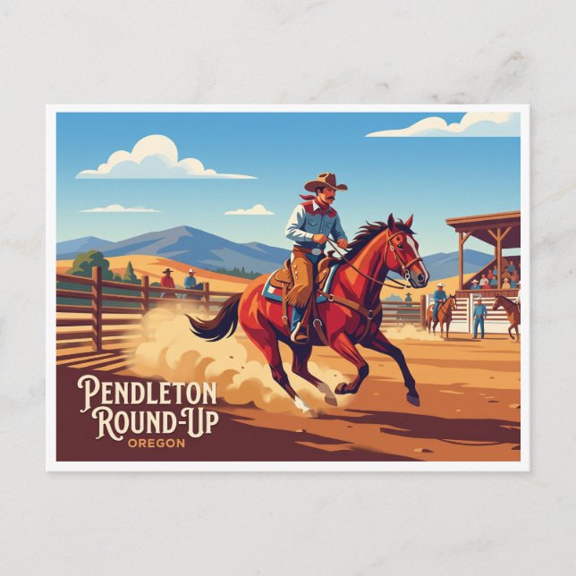 Carte Postale Pendleton Round-Up Oregon (Devant)