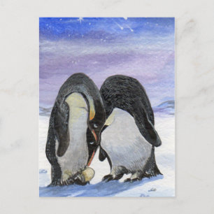Carte Postale Penguin Art - Ma famille