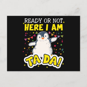 Carte Postale Penguin Ta Da
