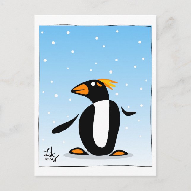 Carte postale Penguin Winter (Devant)