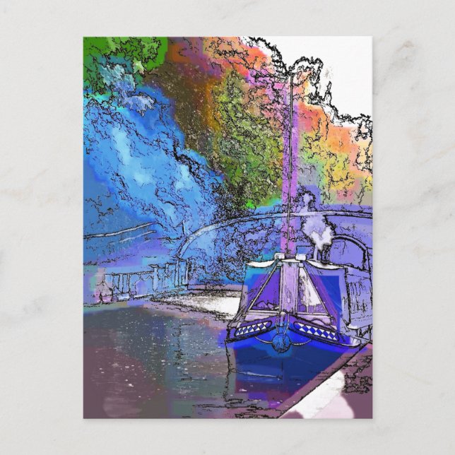 Carte Postale Péniches étroites (Devant)