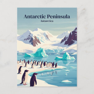 Carte Postale Péninsule antarctique Antarctique