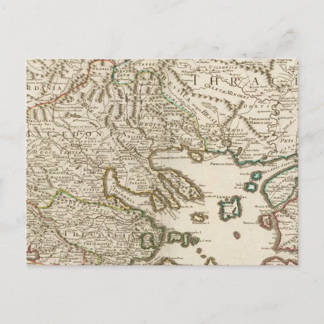 Carte Postale Péninsule balkanique, Grèce, Macédoine 2 (Devant)