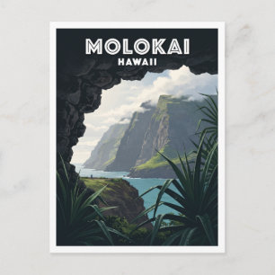 Carte Postale Péninsule de Kalaupapa Falaises marines Kaunakakai