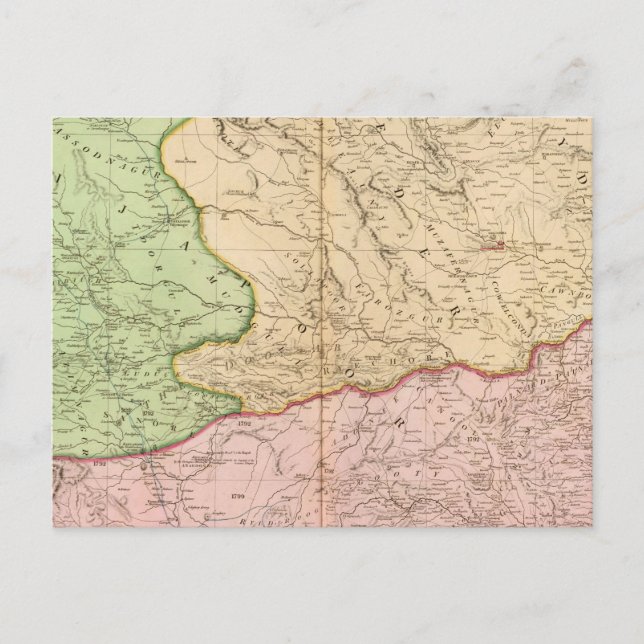 Carte Postale Péninsule Inde Nord (Devant)