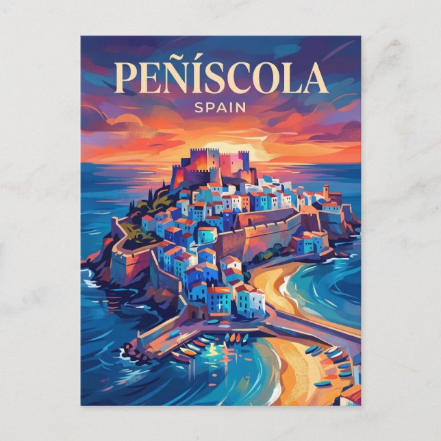 Carte Postale Peñíscola Espagne (Devant)