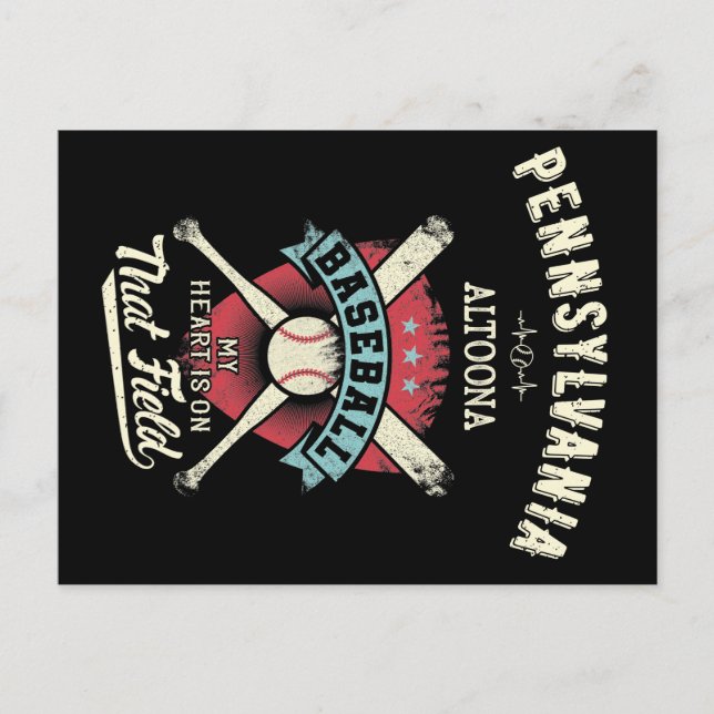 Carte Postale Pennsylvania Altoona Baseball (Devant)