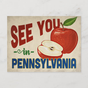 Carte Postale Pennsylvania Apple - Vintage voyage
