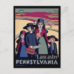 Carte Postale Pennsylvania Dutch, Lancaster, Pays Amish