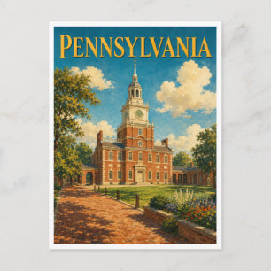 Carte Postale Pennsylvania Independence Hall GeoSaga