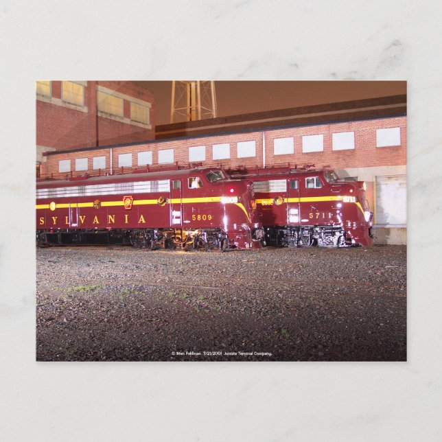 Carte Postale Pennsylvania Railroad (JTFS)Night Photo Shoot (Devant)
