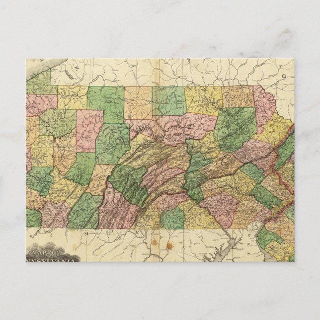 Carte Postale Pennsylvanie et New Jersey 2 (Devant)
