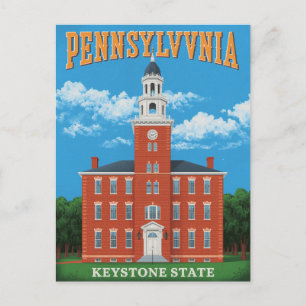 Carte Postale Pennsylvanie État clé