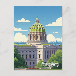 Carte Postale Pennsylvanie Harrisburg Travel