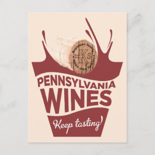 Carte Postale Pennsylvanie Wines Keystone State Post Card