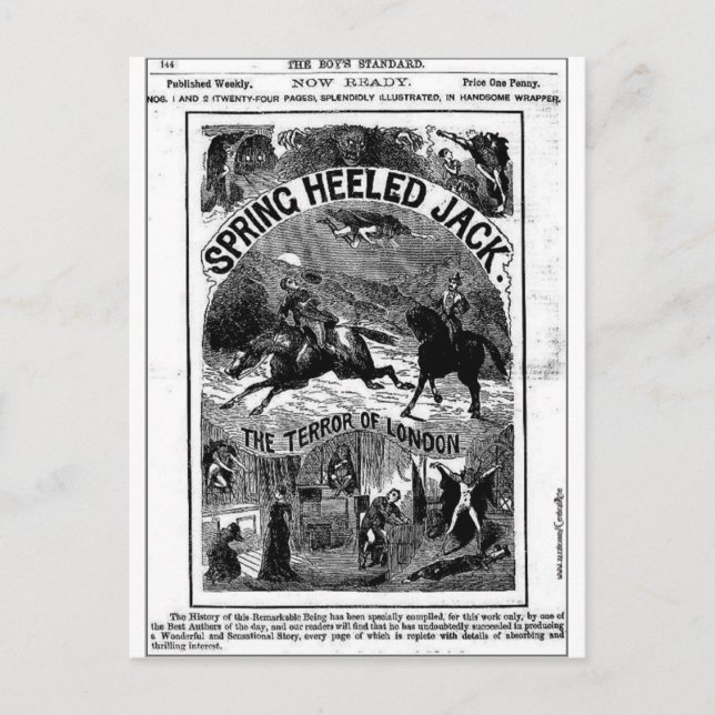 Carte Postale penny dreadful - spring-heeled jack (Devant)