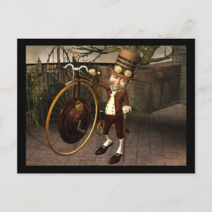 Carte Postale Penny Farthing Steampunk