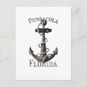 Carte Postale Pensacola Floride Vacation Ancre nautique voile