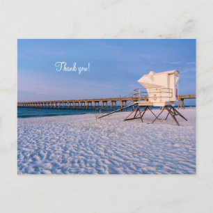 Carte Postale Pensacola Matin Lifeguard Stand & Pier Merci