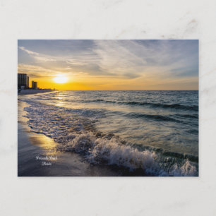 Carte postale Pensacola Splashing Waves Sunrise
