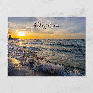 Carte Postale Pensacola Vagues éclaboussantes Lever de soleil Pe