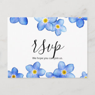 Carte Postale Pense-Bêtes Bleu Campêtre RSVP