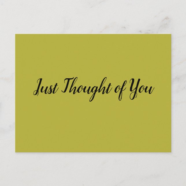 Carte postale - Pensée : Paix. (Devant)