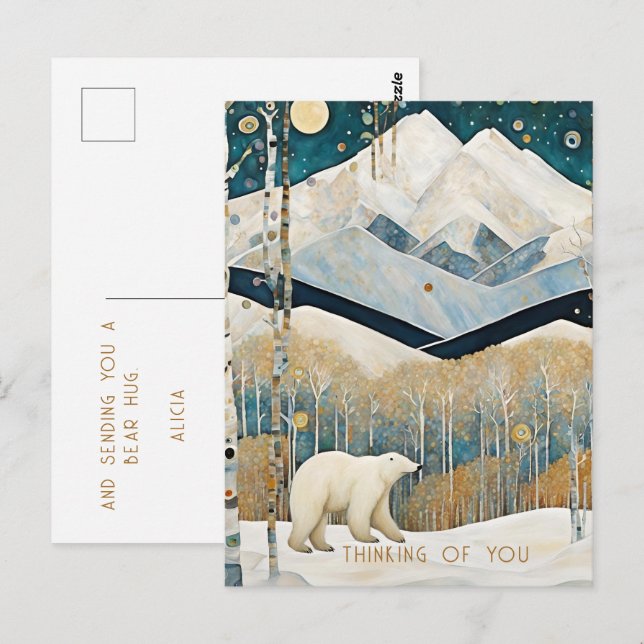 Carte Postale Pensée rustique personnalisée pour vous (Devant / Derrière)
