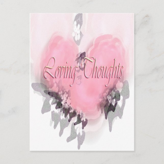Carte Postale Pensées affectueuses (Devant)