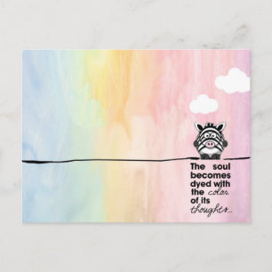 Carte Postale Pensées colorées