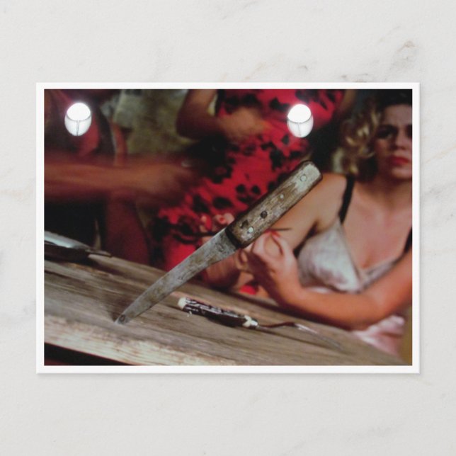 Carte Postale pensées du couteau (Devant)