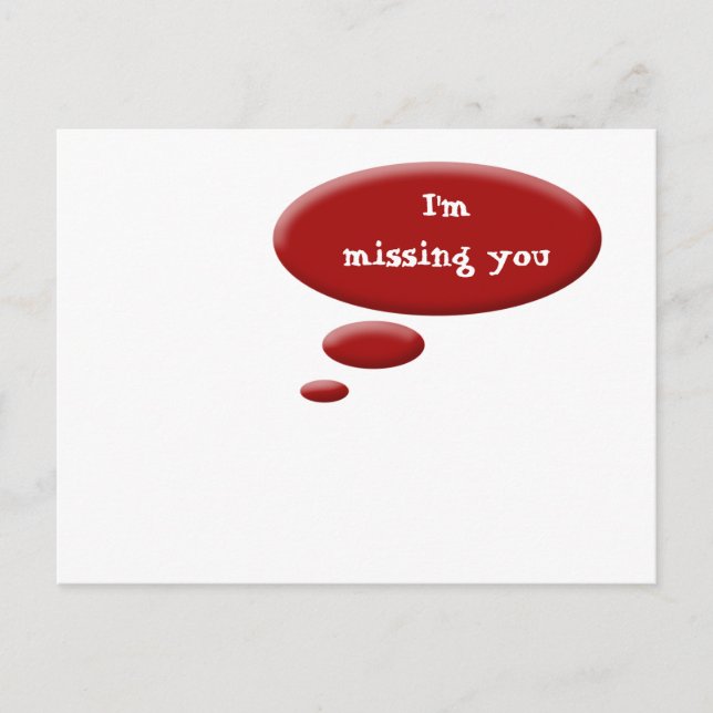 Carte Postale Penser à la bulle (Devant)