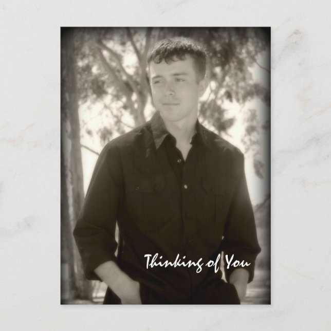 Carte Postale Penser à votre salutation (Devant)