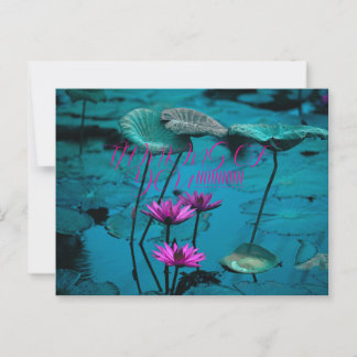 CARTE POSTALE PENSER À VOUS FLORAL