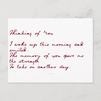 Carte Postale Penser À Vous Poème