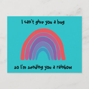 Carte Postale Penser à vous Rainbow Post Card